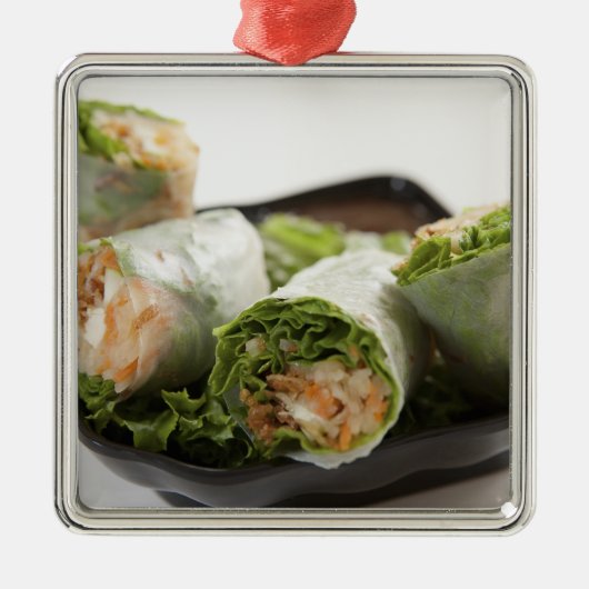 野菜の春巻き メタルオーナメント (正面)