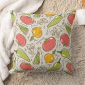 野菜の柄 クッション (ブランケット)