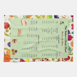 野菜の焼き料理計量換算表 キッチンタオル