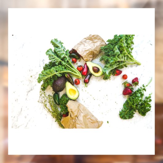 野菜の窓にしがみつく ウィンドウサイン (シート2)