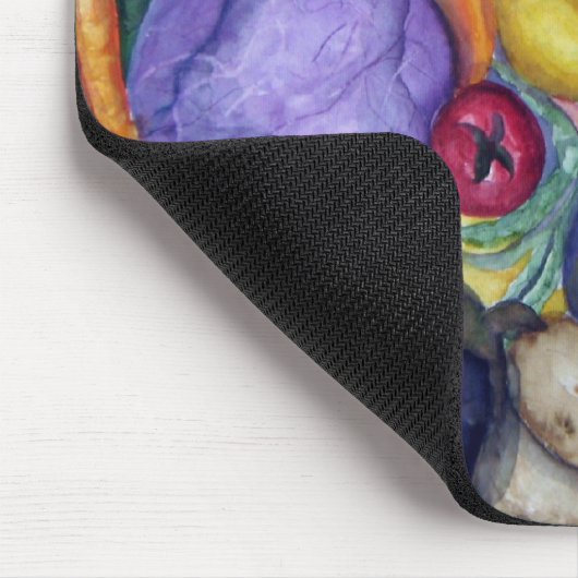 野菜の絵を描くこと マウスパッド (コーナー)