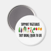 野菜の色を活かす マグネット (正面/裏面)