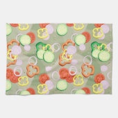 野菜の薄切りの食感 キッチンタオル (横)