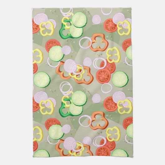 野菜の薄切りの食感 キッチンタオル (縦)