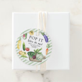 野菜の赤ちゃんシャワーポップ・アートの – それ!彼女がポップ! フェイバータグ (インサイチュ)