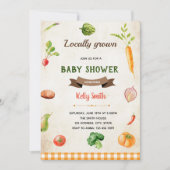 野菜の農場市場をテーマにした招待状 招待状 (正面)