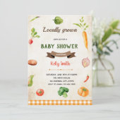 野菜の農場市場をテーマにした招待状 招待状 (スタンド正面)