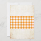 野菜の農場市場をテーマにした招待状 招待状 (裏面)