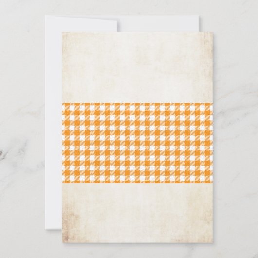 野菜の農場市場をテーマにした招待状 招待状 (裏面)