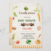 野菜の農場市場をテーマにした招待状 招待状 (正面/裏面)