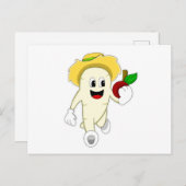 野菜の農夫としてラディッシュとフルーツ ポストカード (正面/裏面)