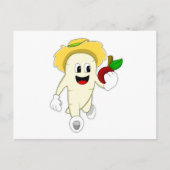 野菜の農夫としてラディッシュとフルーツ ポストカード (正面)