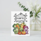 野菜の野菜  ベジタリアンへの愛と感謝 ポストカード (スタンド正面)