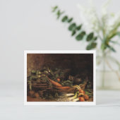 野菜の静物籠ファンゴッホファインアート ポストカード (スタンド正面)