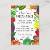 野菜の食料品ショッピンググリーンマーケットシェフ 名刺 (正面)