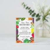 野菜の食料品ショッピンググリーンマーケットシェフ 名刺 (スタンド正面)