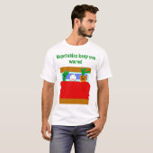 野菜は暖まるために保ちます! Tシャツ (正面フル)