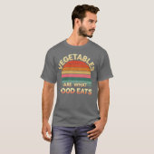 野菜は食べ物が食べる少年 Tシャツ (正面フル)