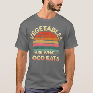 野菜は食べ物が食べる少年 Tシャツ