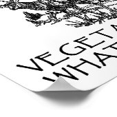 野菜は食べ物ではないおもしろい狩りポスター ポスター (角)