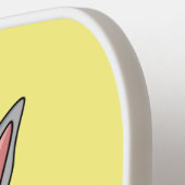 野菜まんが入ったかわいいウサギ ピックルボールラケット (左詳細)