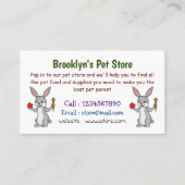 野菜まんが入ったかわいいウサギ 名刺 (正面)