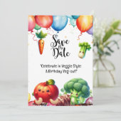 野菜をテーマにした感謝の気持ちを表す 招待状 (スタンド正面)