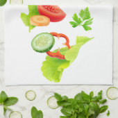 野菜を切る キッチンタオル (折り畳み)