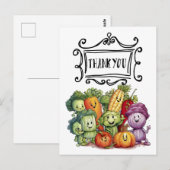 野菜を基盤とした感謝の意 ポストカード (正面/裏面)