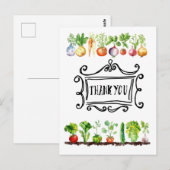 野菜を大切にする 植物性の感謝 ポストカード (正面/裏面)