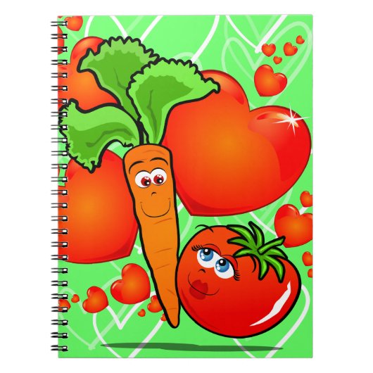 野菜を愛し、ノート ノートブック (正面)