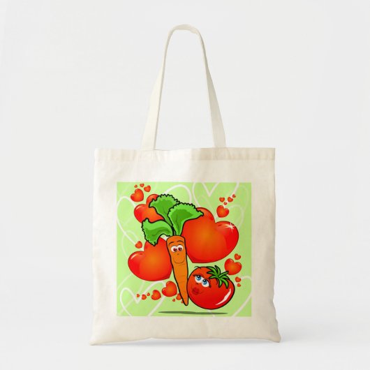 野菜を愛し、バッグ トートバッグ (正面)