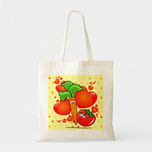 野菜を愛し、バッグ トートバッグ (正面)