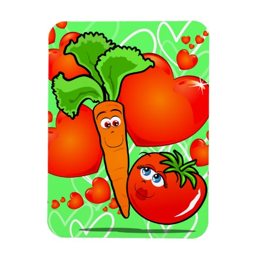 野菜を愛し、プレミアムマグネット マグネット (縦)