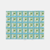 野菜を育てるカブの種 フリースブランケット (正面(横))