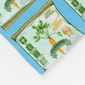 野菜を育てるニンジンの種 フリースブランケット (角)