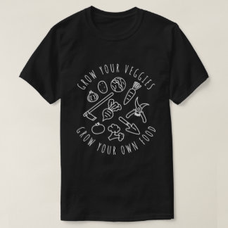 野菜を育て、自分で食べるTシャツを育てる Tシャツ