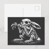 野菜を食べろ - BurnsInHellによるデッドラビット ポストカード (正面/裏面)