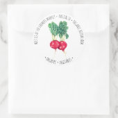 野菜イラストレーション⎢ファームラウンドステッカー ラウンドシール (バッグ)