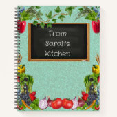 野菜インスパイアパーソナライズされたレシピ ノートブック (正面)