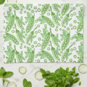 野菜エンドウ キッチンタオル (折り畳み)