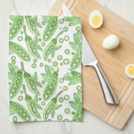 野菜エンドウ キッチンタオル