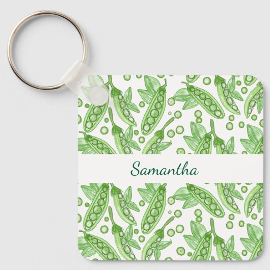 野菜エンドウ キーホルダー (正面)