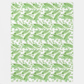 野菜エンドウ フリースブランケット (正面)