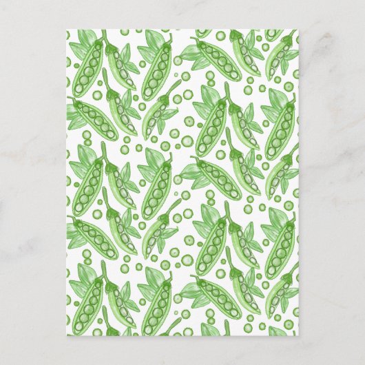 野菜エンドウ ポストカード (正面)