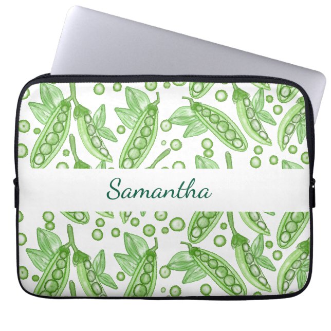 野菜エンドウ ラップトップスリーブ (正面)