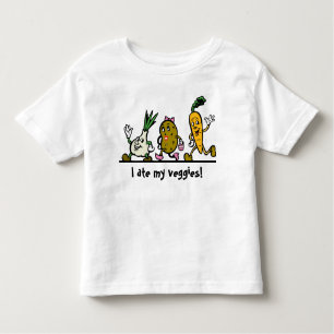 野菜オニオンポテトニンジンの子供のTシャツ トドラーTシャツ