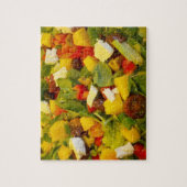 野菜カラフルと果物のおいしいサラダ ジグソーパズル (縦)