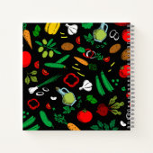 野菜カラフルアイコン手帳 ノートブック (裏面)