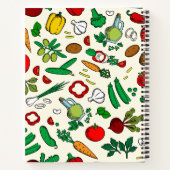 野菜カラフルアイコン手帳 ノートブック (裏面)